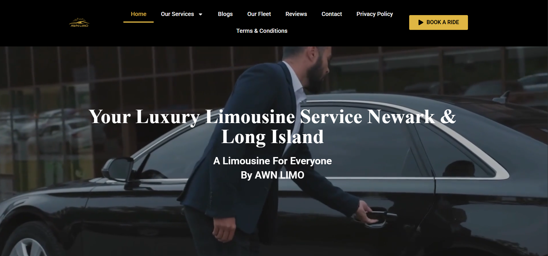 Screenshot of AWN Limo live platform
